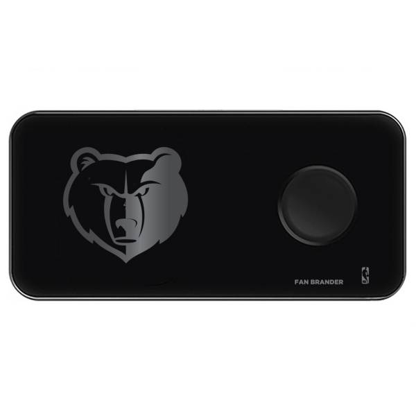 Fan Brander Memphis Grizzlies 3-in-1 Glass Wireless Charging Pad