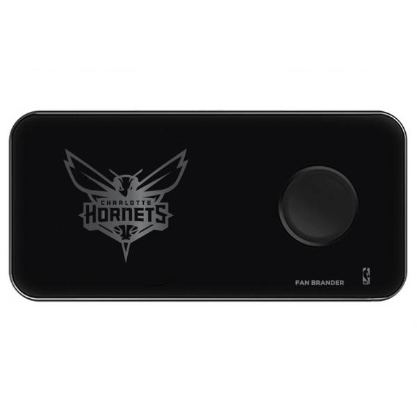 Fan Brander Charlotte Hornets 3-in-1 Glass Wireless Charging Pad product image