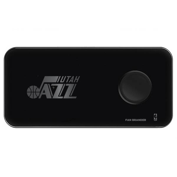 Fan Brander Utah Jazz 3-in-1 Glass Wireless Charging Pad