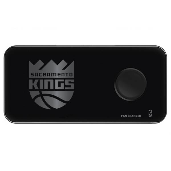 Fan Brander Sacramento Kings 3-in-1 Glass Wireless Charging Pad