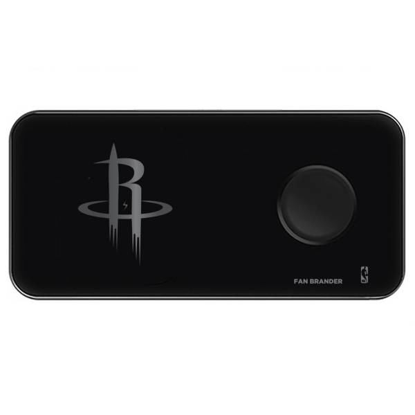 Fan Brander Houston Rockets 3-in-1 Glass Wireless Charging Pad