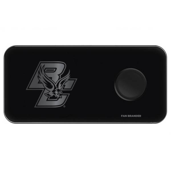 Fan Brander Boston College Eagles 3-in-1 Glass Wireless Charging Pad