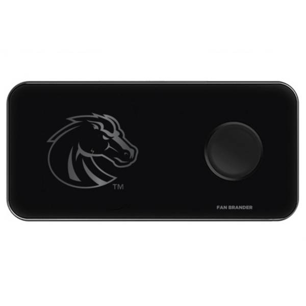 Fan Brander Boise State Broncos 3-in-1 Glass Wireless Charging Pad