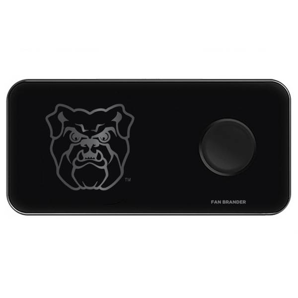 Fan Brander Butler Bulldogs 3-in-1 Glass Wireless Charging Pad