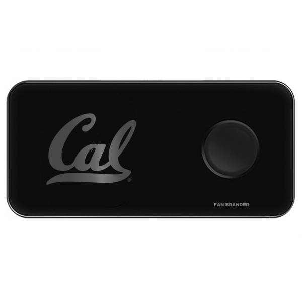 Fan Brander Cal Golden Bears 3-in-1 Glass Wireless Charging Pad