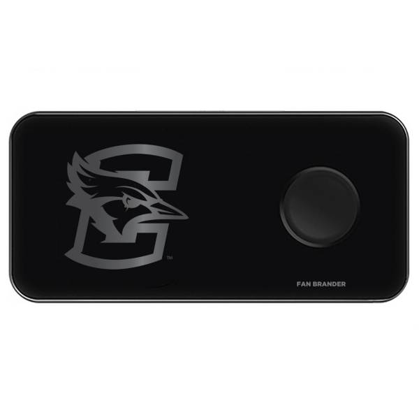 Fan Brander Creighton Bluejays 3-in-1 Glass Wireless Charging Pad