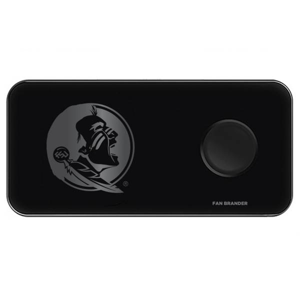 Fan Brander Florida State Seminoles 3-in-1 Glass Wireless Charging Pad