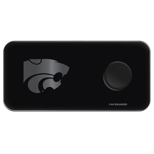 Fan Brander Kansas State Wildcats 3-in-1 Glass Wireless Charging Pad product image