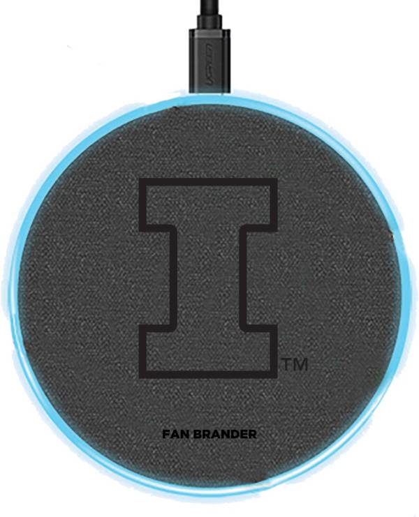 Fan Brander Illinois Fighting Illini 15-Watt Wireless Charging Base