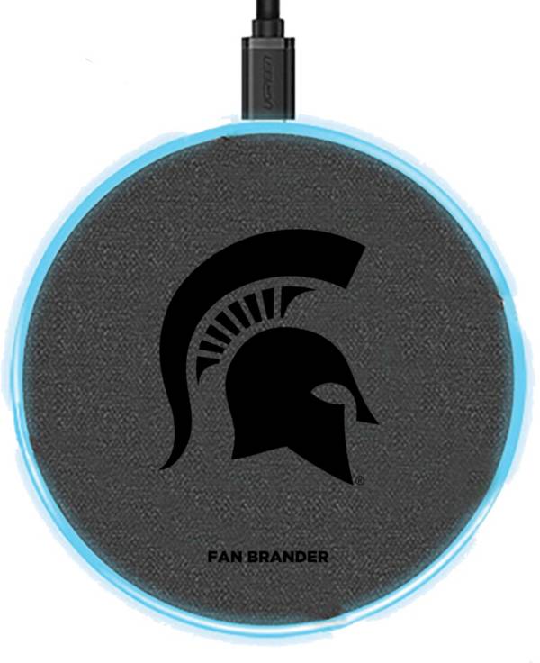 Fan Brander Michigan State Spartans 15-Watt Wireless Charging Base