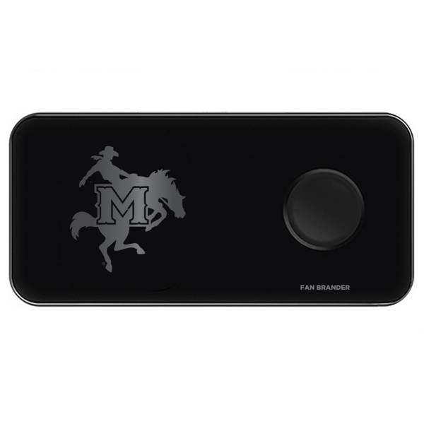 Fan Brander McNeese State Cowboys 3-in-1 Glass Wireless Charging Pad