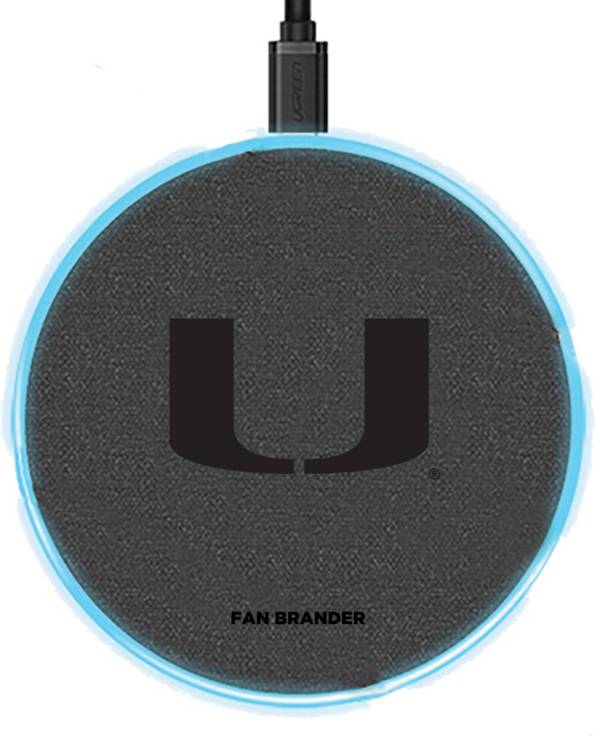 Fan Brander Miami Hurricanes 15-Watt Wireless Charging Base product image