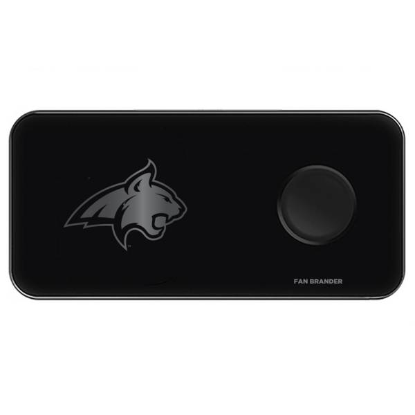 Fan Brander Montana State Bobcats 3-in-1 Glass Wireless Charging Pad