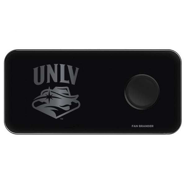 Fan Brander UNLV Rebels 3-in-1 Glass Wireless Charging Pad