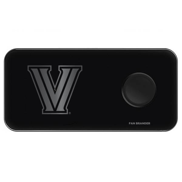 Fan Brander Villanova Wildcats 3-in-1 Glass Wireless Charging Pad