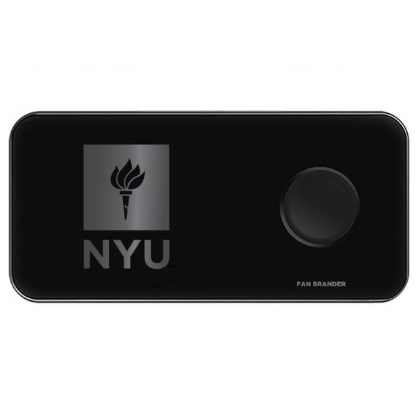 Fan Brander NYU Violets 3-in-1 Glass Wireless Charging Pad product image