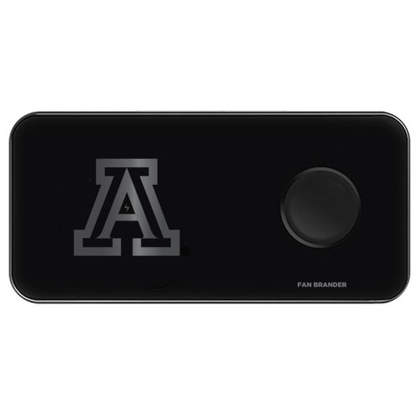 Fan Brander Arizona Wildcats 3-in-1 Glass Wireless Charging Pad