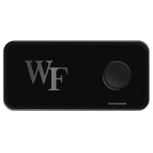Fan Brander Wake Forest Demon Deacons 3-in-1 Glass Wireless Charging Pad product image