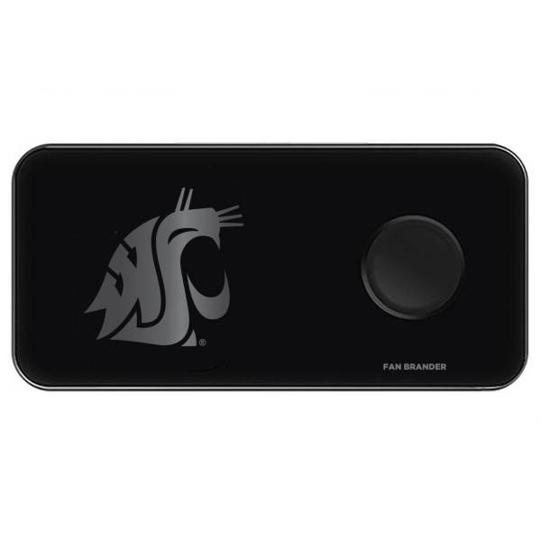 Fan Brander Washington State Cougars 3-in-1 Glass Wireless Charging Pad