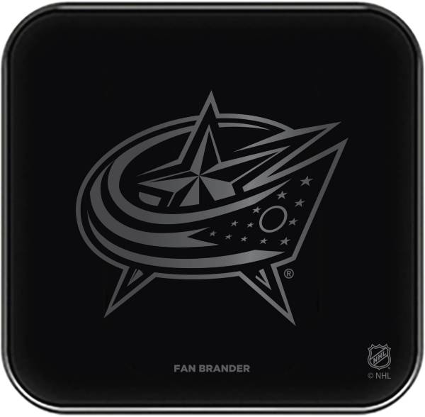 Fan Brander Columbus Blue Jackets 3-In-1 Glass Charging Pad