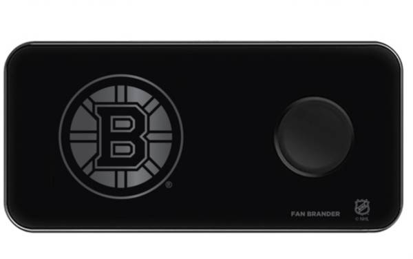 Fan Brander Boston Bruins 3-In-1 Glass Charging Pad