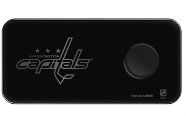 Fan Brander Washington Capitals 3-In-1 Glass Charging Pad