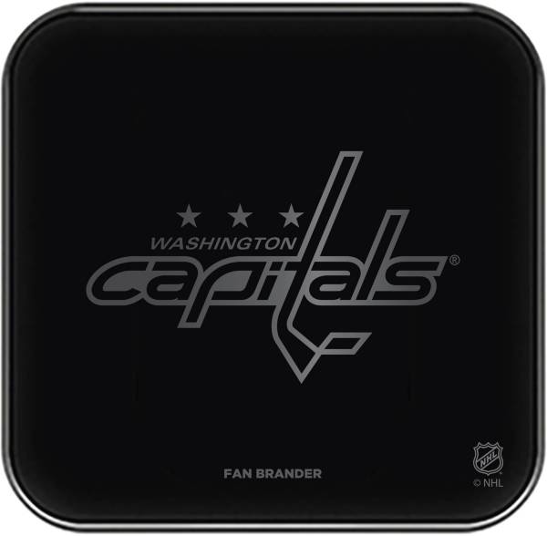 Fan Brander Washington Capitals 3-In-1 Glass Charging Pad