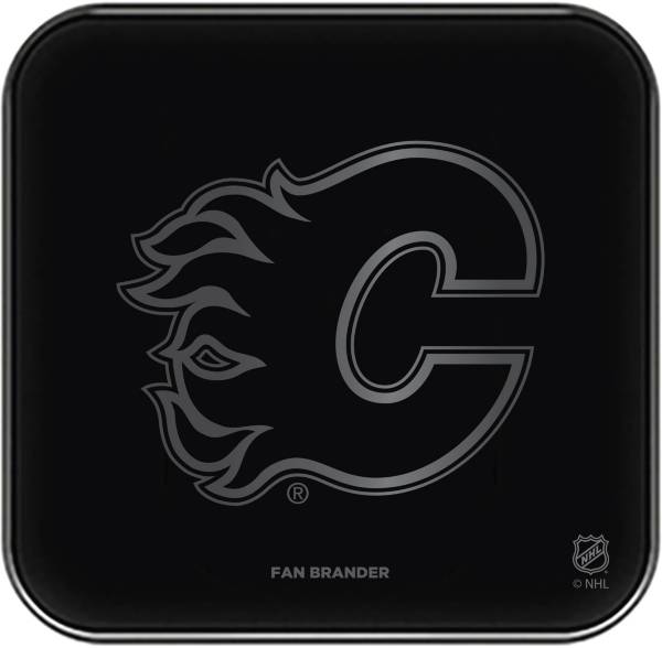 Fan Brander Calgary Flames 3-In-1 Glass Charging Pad