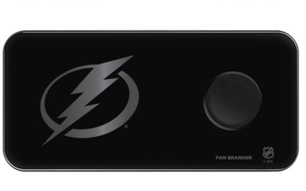 Fan Brander Tampa Bay Lightning 3-In-1 Glass Charging Pad