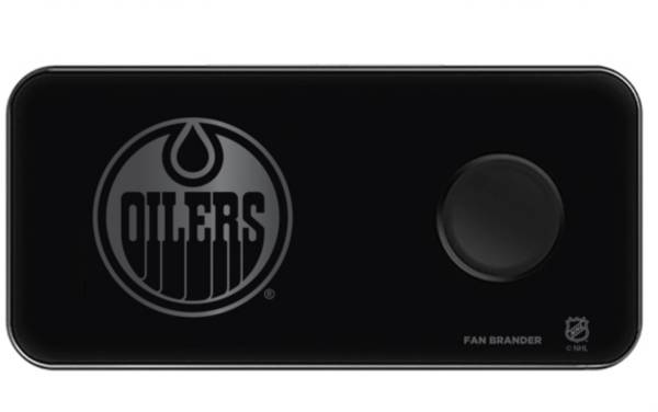 Fan Brander Edmonton Oilers 3-In-1 Glass Charging Pad
