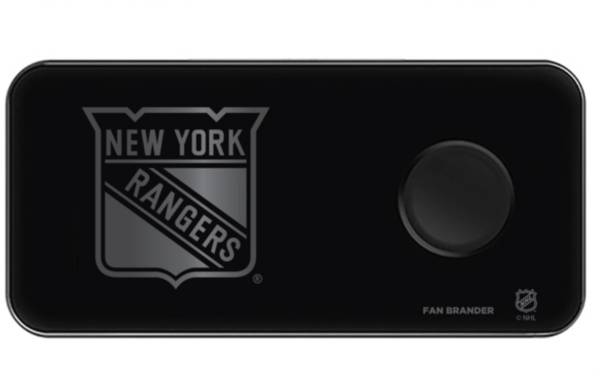 Fan Brander New York Rangers 3-In-1 Glass Charging Pad