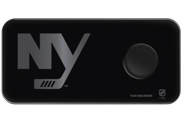 Fan Brander New York Islanders 3-In-1 Glass Charging Pad