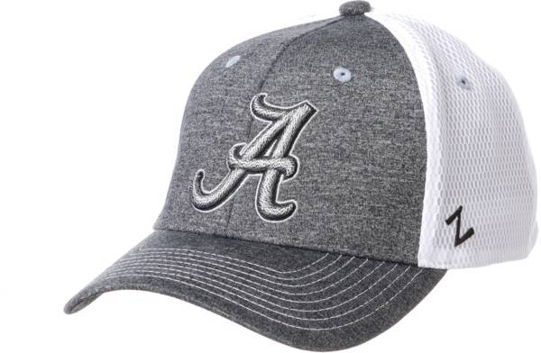 Zephyr Men's Alabama Crimson Tide Grey Sugarloaf Fitted Hat