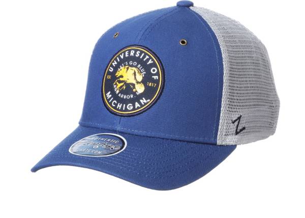 Zephyr Men's Michigan Wolverines Blue Trailhead Adjustable Hat