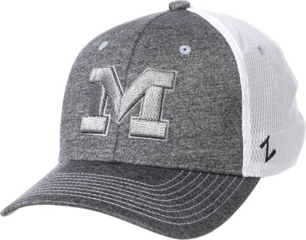 Zephyr Men's Michigan Wolverines Grey Sugarloaf Fitted Hat