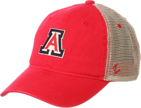 Zephyr Men's Arizona Wildcats Cardinal Hawthorne Adjustable Trucker Hat