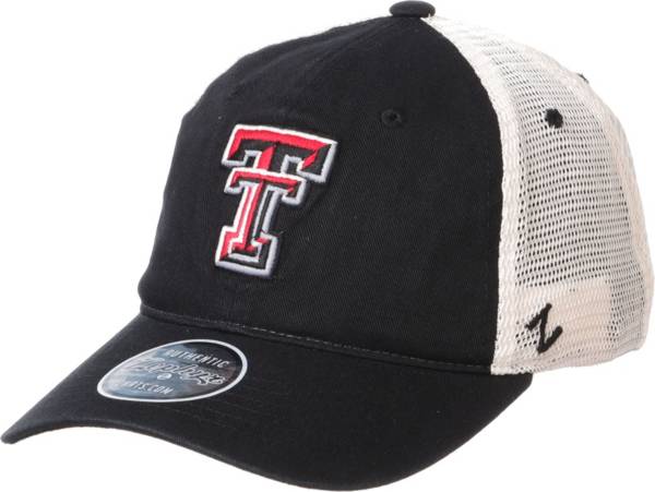 Zephyr Men's Texas Tech Red Raiders Black University Trucker Adjustable Hat