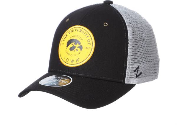 Zephyr Men's Iowa Hawkeyes Black Trailhead Adjustable Hat