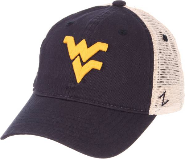 Zephyr Men's West Virginia Mountaineers Blue University Trucker Adjustable Hat