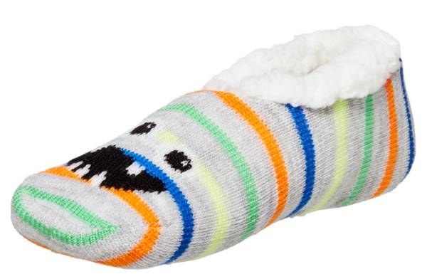 Northeast Outfitters Youth Cozy Cabin Monster Face Slipper Socks