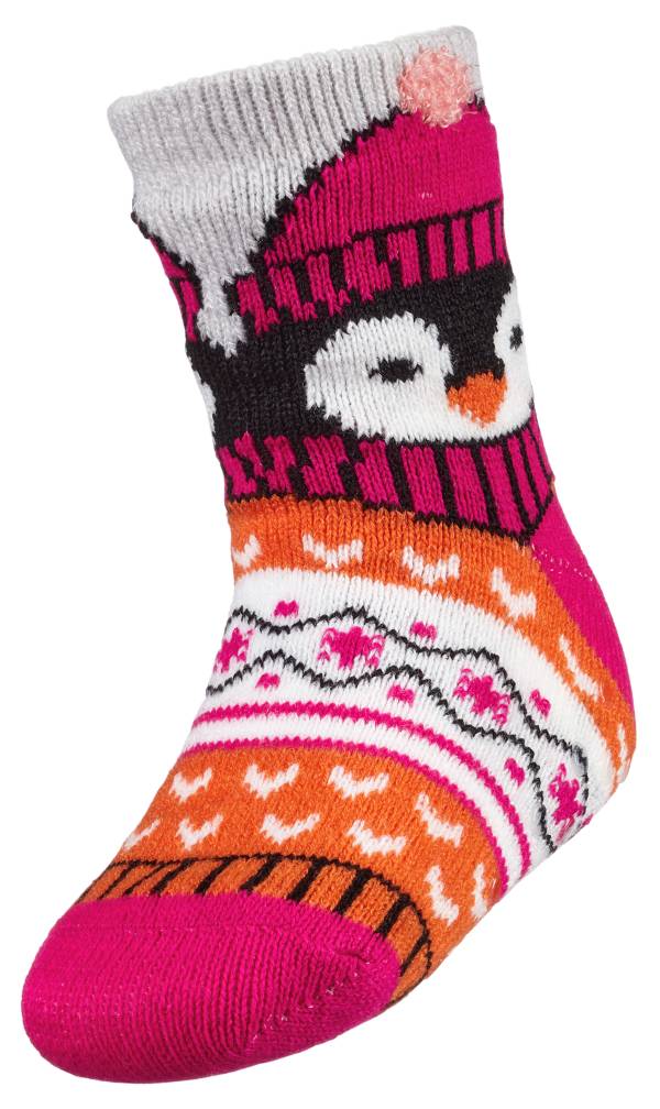Women Men Merry Christmas With Penguins Pattern Athletic Crew Socks