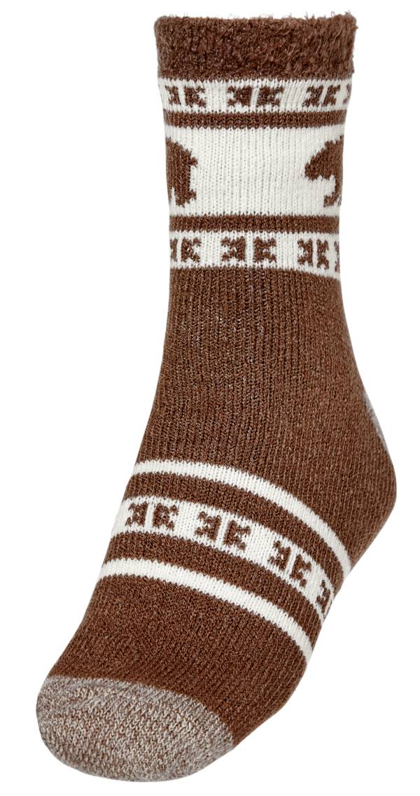 Northeast Outfitters Men's Cozy Cabin Animal Print Cuffed Crew Socks