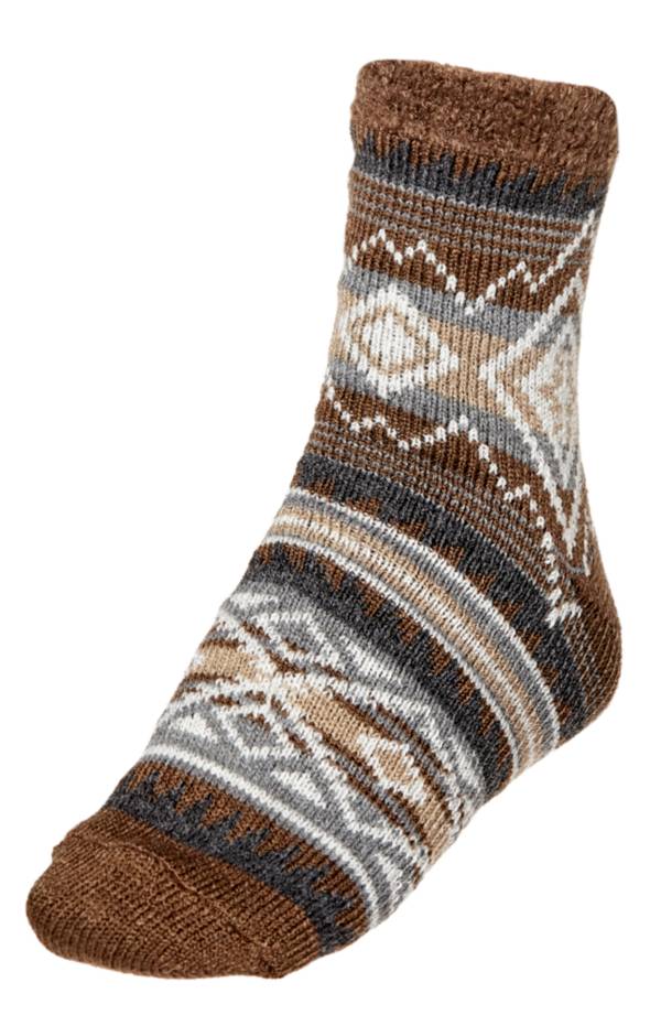 Northeast Outfitters Men's Cozy Cabin Aztec Stripe Slipper Socks