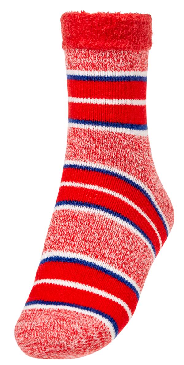 Northeast Outfitters Men's Cozy Cabin Tonal Stripes Crew Socks