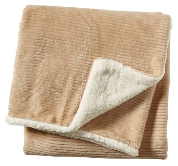 Northeast Outfitters Cozy Ribbed Sherpa Blanket