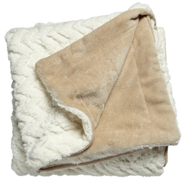 Northeast Outfitters Cozy Textured Sherpa Blanket