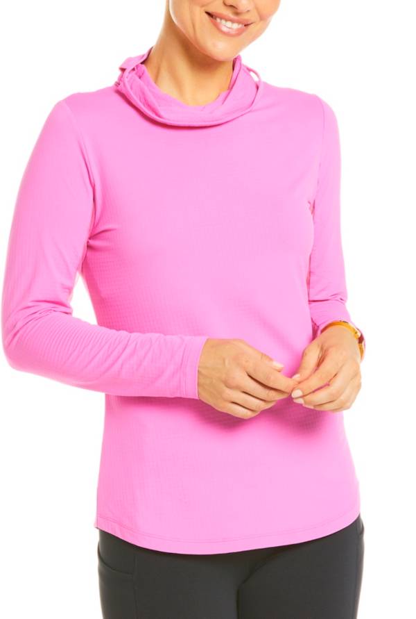 IBKUL Women's IBKareFUL Convertible Mock Golf Top