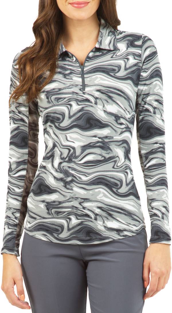 IBKUL Women's Devin Long Sleeve Golf Polo