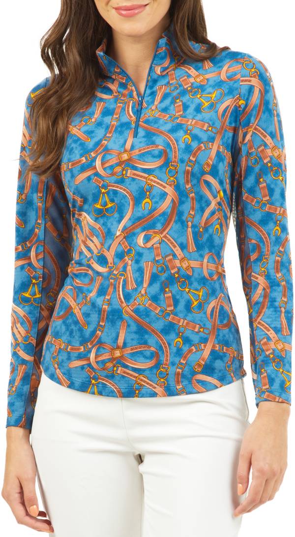 IBKUL Women's Alexandra Long Sleeve Mock Neck Golf Sun Shirt product image