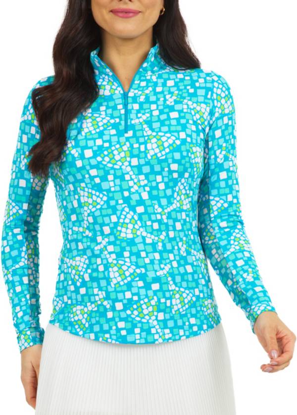 IBKUL Women's Long Sleeve Sun Golf Shirt